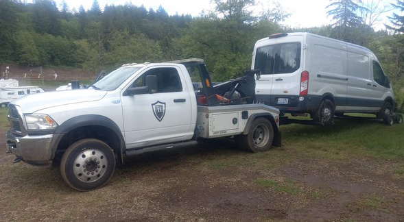 Transit van tow